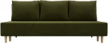 Диван прямой Лига-033 (Зеленый/Микровельвет) Лига Диванов арт.121081