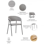 Стул Turin бирюзовый с золотыми ножками