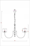 Подвесная люстра Arte Lamp Attore A4092LM-8CC (220V, на цепи)
