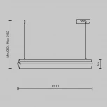 Подвесной светильник Maytoni Petra MOD250PL-L36BS3K (LED, 220V, на проводе)