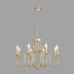 Подвесная люстра Lumion Suana 8318/8 шампань/металл E14 8*40W 220V (на цепи, подсвечник, свеча)