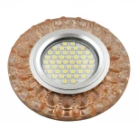 Встраиваемый точечный светильник Fametto Luciole DLS-L151 GU5.3 GLASSY/TEA (220V, круглые)