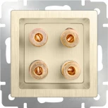 Акустическая розетка (шампань рифленый) Werkel W1185010 (a051421)