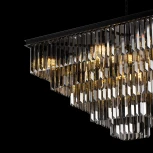 Подвесная люстра каскадная Loft IT Prism 10018/800S (220V, хрусталь, на цепи)