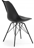 Обеденный стул La Forma (ex Julia Grup) Ralf (Черный/ Сталь,Пластик,Пена,Полипропилен)