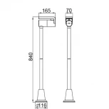 Наземный светильник Oasis Light W6191-840