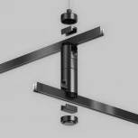 Подвес тросовый Hang двойной Flarity черный Maytoni Accessories for tracks Flarity TRA157SW-D1-B (24V)