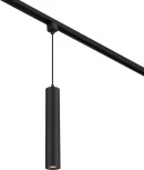 Трековый светильник однофазный Escada 20001 20001TRP/01 SBK 1x50Вт GU10, металл, черный матовый (220V, круглые)