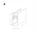 Шинопровод магнитный Arlight 033632 (24V)