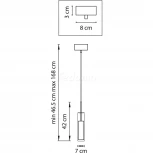 Подвесной светильник Lightstar Cilino 756017 (220V, на проводе)