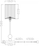 Интерьерная настольная лампа Freya Lauren FR5093TL-01CH