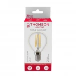 Лампочка светодиодная филаментная прозрачный шар E14 5W Thomson Globe TH-B2081