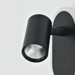 Спот светодиодный Escada Omega 10222/2LED Black 11Вт, 4000K, металл/акрил, чёрный/белый (220V)