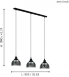 Подвесной светильник Eglo Beleser 98384 (220V, на проводе)