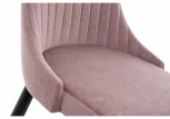 Стул Woodville на металлокаркасе Kora light purple / black 15094