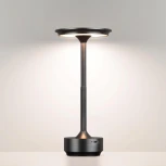Настольная лампа с аккумулятором 5034/6TL черный никель/металл/акрил LED 6W 3000K-5700K 300Лм Odeon Light Tet-A-Tet (12V, диммер, сенсорный выключатель, круглые)