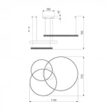 Подвесная люстра Eurosvet Smart Posh 90275/3 медный