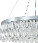 Подвесной светильник (12029/18P Chrome) Indigo Anna V000498 (220V, хрусталь, на тросе, круглые)