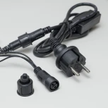 Гирлянда «Шарики» 5м RGB 220В,  20 LED, провод черный каучук, IP65 Laitcom HB20-1-2RGB