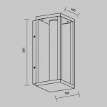 Настенный уличный светильник Maytoni Expo O480WL-L12B3K (LED, 220V, IP54)