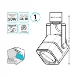 Трековый светильник Gauss Track Lights LED TR009 (220V, куб)