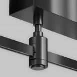 Основание потолочное Short для блока питания с вводом питания Flarity черный Maytoni Accessories for tracks Flarity TRA156С-BB1-B