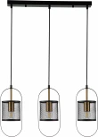 Подвесной светильник Via V000183 (10009/3P Black) (220V, на проводе, круглые)
