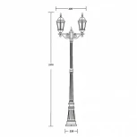 Наземный фонарь Oasis Light 91409L A Gb