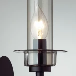 Бра Lumion Madonna 6555/1W черный/дымчатый/металл/стекло E14 1*40W 220V