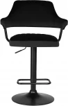 Стул барный DOBRIN CHARLY BLACK (черный велюр (MJ9-101)) 5019_BlackBase-LM BLACK, цвет сиденья черный (MJ9-101), основания