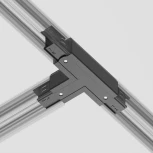 Коннектор Т-образный левый Trinity черный (трехфазный) Maytoni Technical TRA005CT-31B-L (220V)