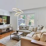 Подвесной светильник Escada Void 10254/2LED 66W Gold APP (регулировка яркости, 220V, пульт управления, управление смартфоном, на тросе)