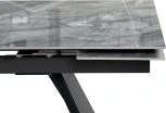 Стеклянный стол Хорсборо (Хорсборо 140(200)х80х79 оробико / черный) Woodville арт.588008