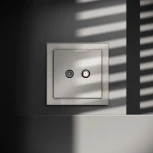 Розетка телевизионнная оконечная TV+SAT (кашемир) Voltum S70 VLS060403