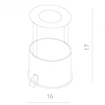 Встраиваемый точечный светильник Arte Lamp Natale A3110PL-1WH (LED, 220V)