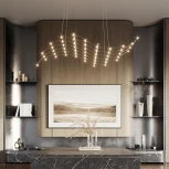 Подвесной светильник Odeon Light Welkin 7057/45L нерж/сталь LED 3000K 220V (на тросе)