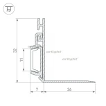 Профиль PAK-90-2000 (Алюминий) 025491 Arlight