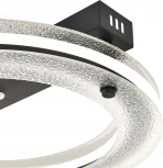 Потолочный светодиодный светильник круглый Escada Ambience 10302/1LED 65Вт, с ПДУ, металл/акрил, черный/прозрачный (регулировка яркости, 220V, круглые)