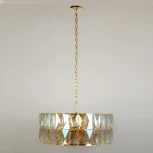 Подвесная люстра Abrasax Frieda L.9301-24GO (220V, на цепи, круглые)