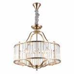 Подвесная люстра Aployt Romen APL.809.03.06 (220V, хрусталь, на цепи, свеча, круглые)