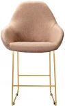 Стул полубар R-Home Kent Браун/Линк Золото