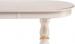 Деревянный стол Woodville Красидиано 150 слоновая кость / золото 515966