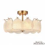 Потолочная люстра на штанге Arte Milano Rim 316009/D400 BS (220V, круглые, ракушка)