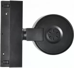 Трековый магнитный светильник с антибликовой решеткой 48V iLedex Vision48/22 SMART 4822-010-D82-12W-38DG-BK (WALL WASHER) (регулировка яркости, управление смартфоном, умный дом - Алиса, круглые)