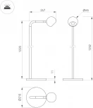 Торшер SP-OTTORI-FLOOR-6W Warm3000 (WH, 30 deg, 230V) (Arlight, IP20 Металл) 051029 (LED)
