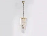 Подвесной светильник Newport 31100 31103/S gold (220V, хрусталь, на цепи, круглые)