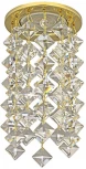 Встраиваемый светильник хрустальный Dio D'Arte Osimo Gold GU10.5.14.8.116 G (220V, круглые)
