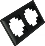 Рамка на 2 поста (черный) Stekker Катрин 39813