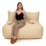 Бескаркасный диван Dreambag Модерн Светло-Бежевый (Экокожа, Классический) 4611021