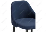 Барный стул Woodville Джама темно-синий / черный матовый 448666